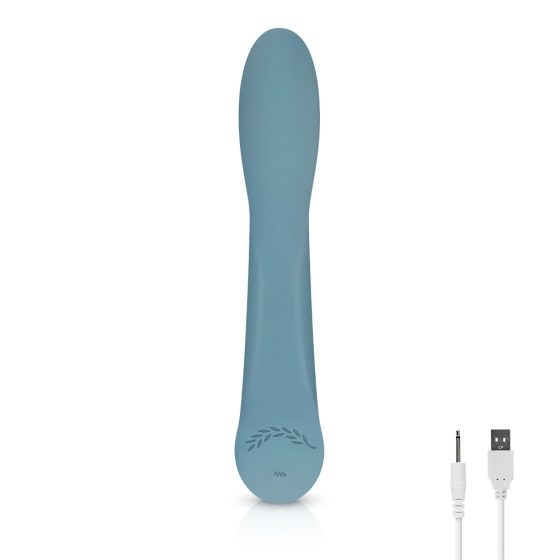 Bloom Rose - Rechargeable Silicone G-Spot Vibrator (Turquoise)