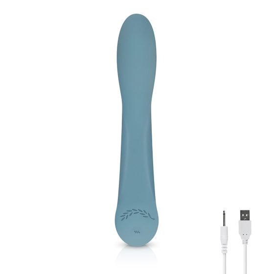 Bloom Rose - Rechargeable Silicone G-Spot Vibrator (Turquoise)