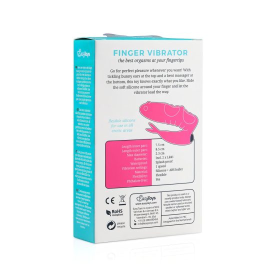 Easytoys Finger - 2in1 Finger Vibrator (Black)