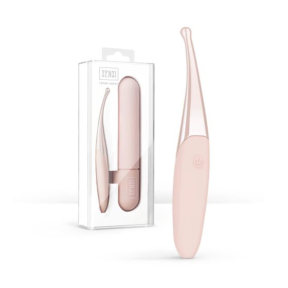 Senzi - rechargeable, waterproof clitoral vibrator (light pink)