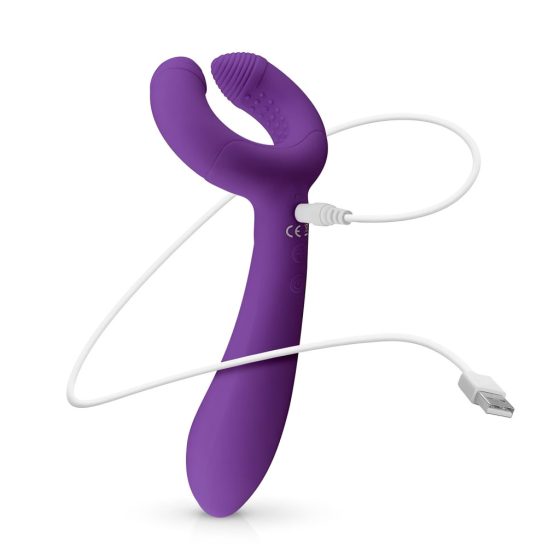 Easytoys Couple - Rechargeable, Waterproof Couples Vibrator (Purple)