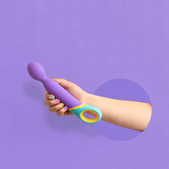 PMV20 Base Wand - Battery-Powered Massaging Vibrator (Purple)