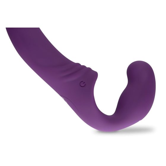 Easytoys - Rechargeable Strapless Strap-On Vibrator (Purple)