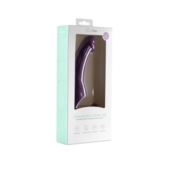 Easytoys - Rechargeable Strapless Strap-On Vibrator (Purple)