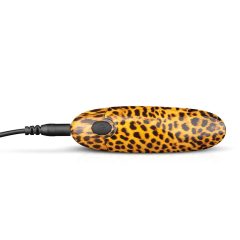   Panthra Asha - Rechargeable Lipstick Vibrator (Leopard Black)