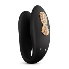   Panthra Zuna - Rechargeable, Waterproof Couple's Vibrator (Leopard-Black)