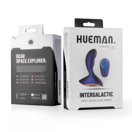 Hueman Intergalactic - Rechargeable, Radio-Controlled Anal Vibrator (Purple)