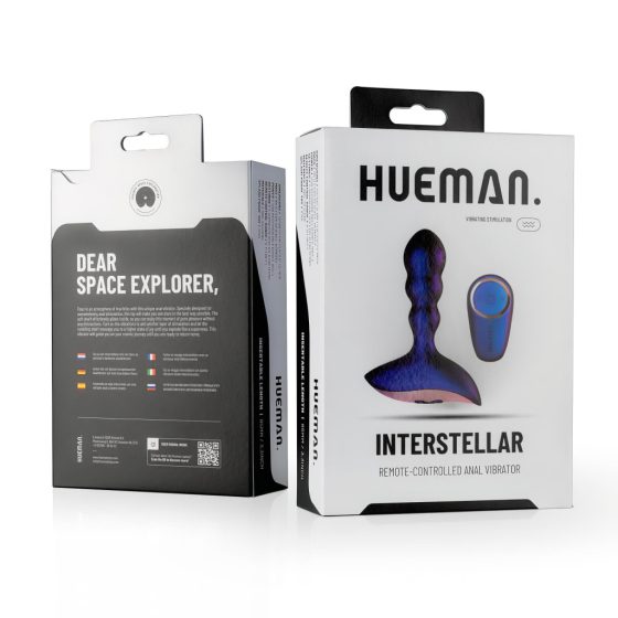 Hueman Interstellar - Rechargeable, Wireless, Wavy Anal Vibrator (Purple)