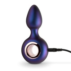   Hueman Deep Space - Rechargeable Anal Vibrator with Grip Ring (Purple)