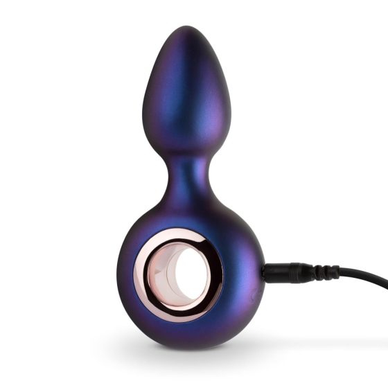 Hueman Deep Space - Rechargeable Anal Vibrator with Grip Ring (Purple)