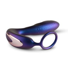   Hueman Black Hole - Radio Controlled Anal Vibrator with Penis Ring (Purple)