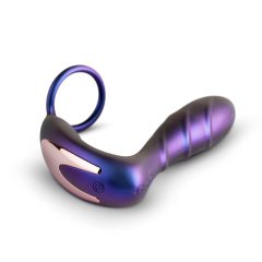   Hueman Black Hole - Radio Controlled Anal Vibrator with Penis Ring (Purple)