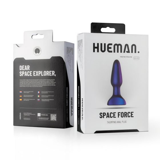 Hueman Space Force - waterproof thrusting anal vibrator (purple)