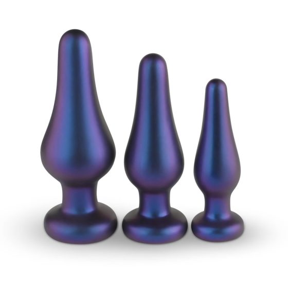 Hueman Comets - Silicone Anal Dildo Set (3-Piece) - Purple