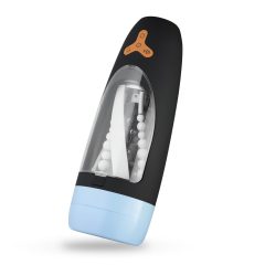   CRUIZR CP01 - Rechargeable Rotating-Sucking Masturbator (Black-Blue)