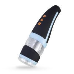   CRUIZR CP02 - Battery-Powered, Rotating Vibrating Masturbator (Black-Blue)