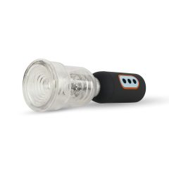   CRUIZR CS07 - Rechargeable Vibrating Penis Pump (Black-Transparent)