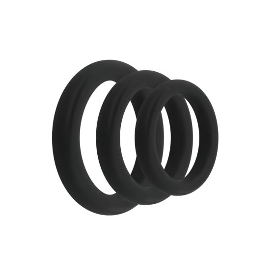 Easytoys Explore Ring - Penis Ring Set - 3 Piece (Black)