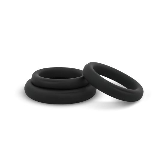 Easytoys Explore Ring - Penis Ring Set - 3 Pieces (Black)