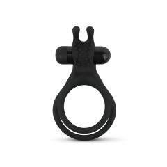 Easytoys Share Ring - Vibrating Cock and Ball Ring (Black)