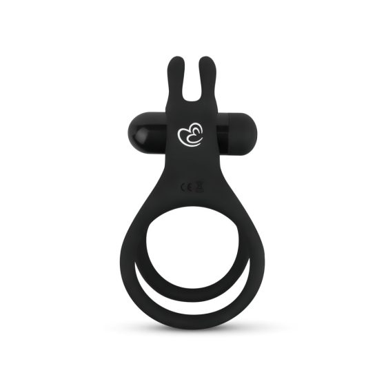 Easytoys Share Ring - Vibrating Cock and Ball Ring (Black)