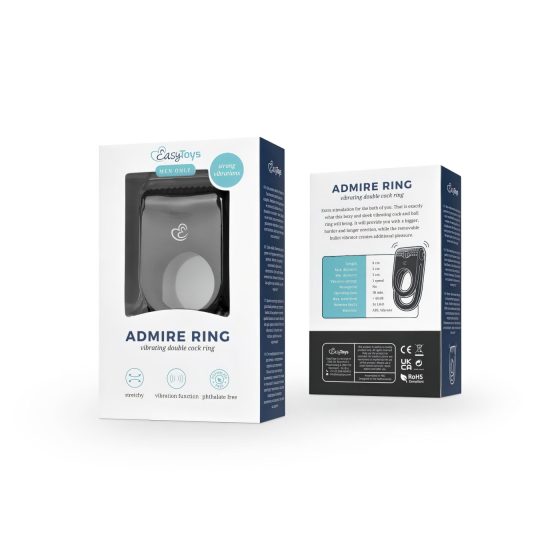 Easytoys Admire Ring - Vibrating Black Dual Ring