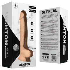   Real Fantasy Ashton - testicle-equipped, lifelike dildo - 20.5cm (natural)