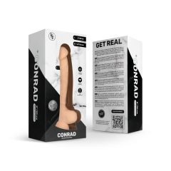   Real Fantasy Conrad - Rechargeable, Stand-Mounted, Lifelike Vibrator - 20cm (Natural)