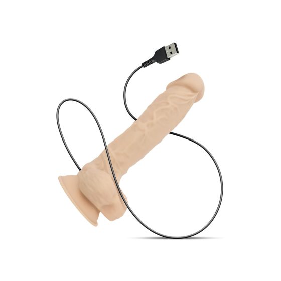 Real Fantasy Conrad - Rechargeable, Stand-Mounted, Lifelike Vibrator - 20cm (Natural)