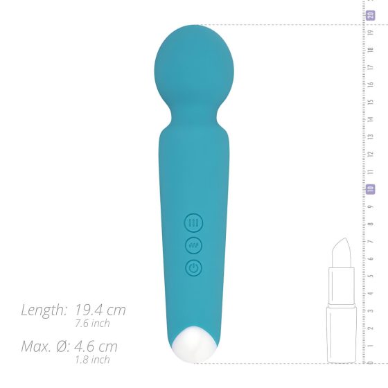 Cala Azul Maria Wand - Rechargeable, Waterproof Massage Vibrator (Blue)