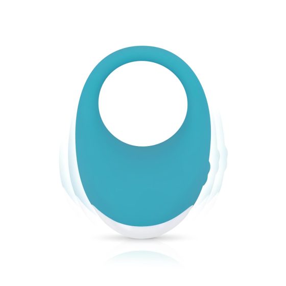 Jose Cala Azul - Rechargeable, Waterproof Vibrating Cock Ring (Blue)