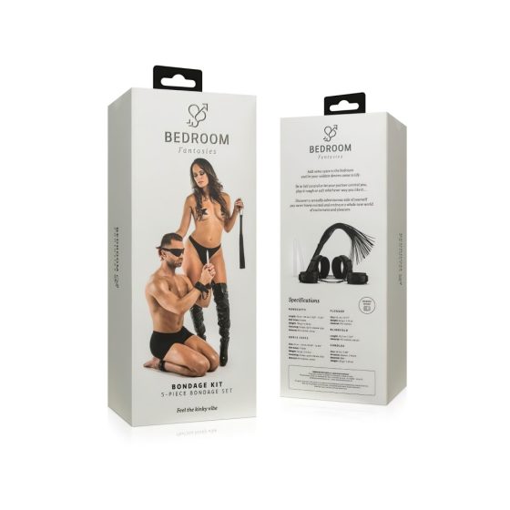 Bedroom Fantasies - Complete BDSM Set - 5 Piece (Black)