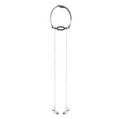   Bedroom Fantasies - Mouth Gag with Nipple Clamps (Silver-Black)