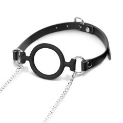   Bedroom Fantasies - Silver & Black Mouth Gag and Nipple Clamps