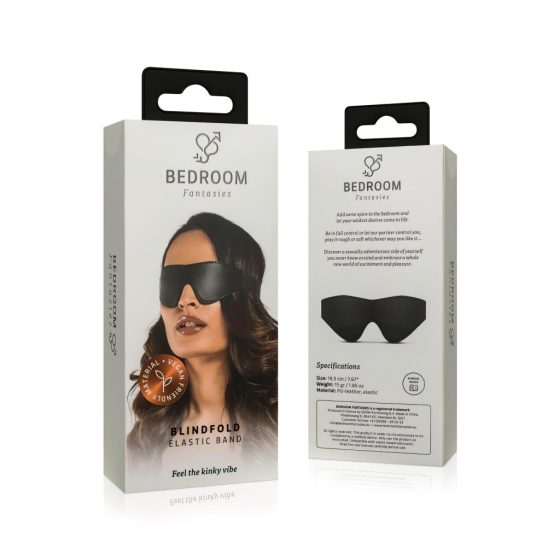 Leather-Look Blindfold (Black)