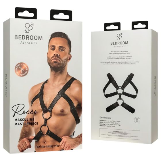 Rocco Bedroom Fantasies - Upper Body Harness (Black) - S-XL