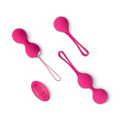   Easytoys LoveBalls - Vibrating Ben Wa Ball Set - 3 Pieces (Pink)