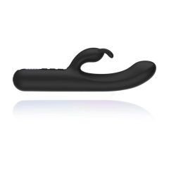   BLAQ - Rechargeable digital bunny vibrator with tickle lever (black)