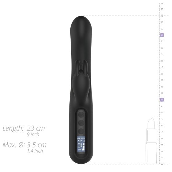 BLAQ - Digital Rabbit Clitoral Vibrator (Black)