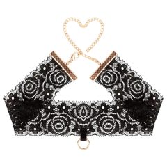 Rosy Gold - Collar and Cuffs (Black)