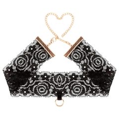 Rosy Gold - Collar and Cuffs (Black)