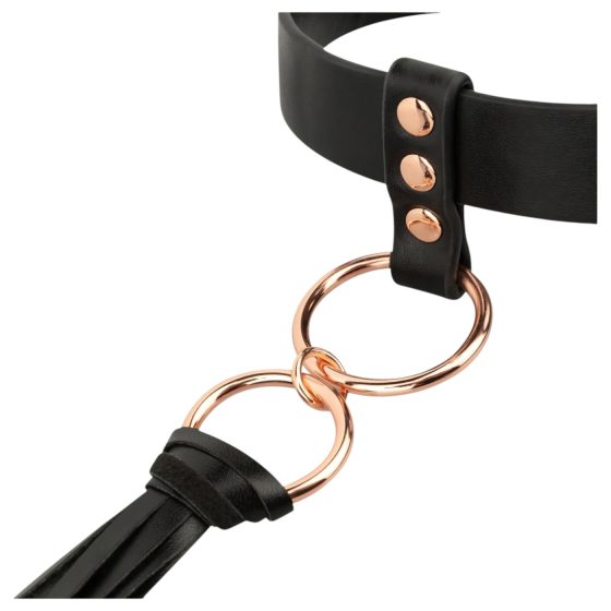 Rosy Gold - Collar and Paddle (Black)