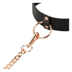 Rosy Gold - Collar And Leash (Black-Rose Gold)