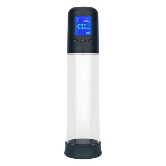 Boners - Automatic LCD Penis Pump (Transparent-Black)