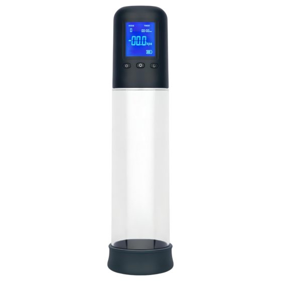 Boners - Automatic LCD Penis Pump (Transparent-Black)