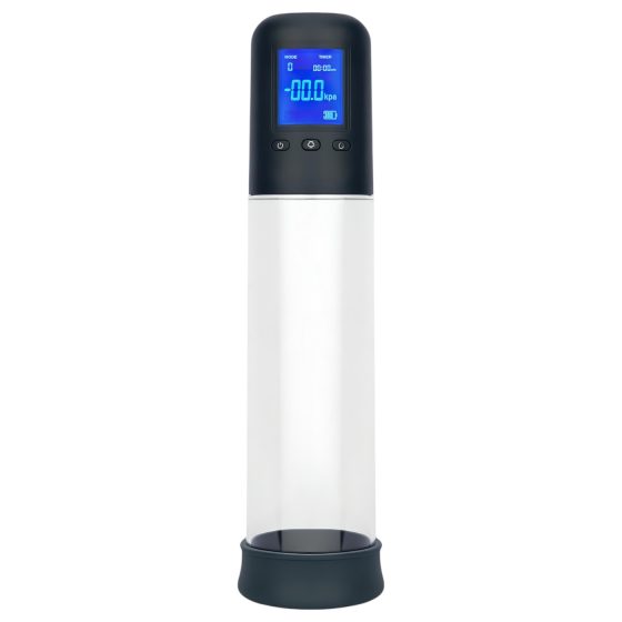 Boners - Automatic LCD Penis Pump (Transparent-Black)