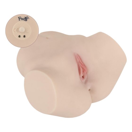 FWB - Evelyn Harris Lifelike Vibrating Torso Masturbator (Natural)