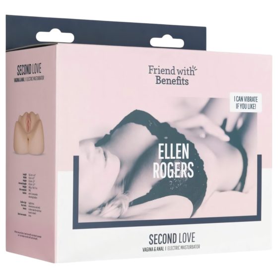 FWB - Ellen Rogers Pocket Pussy and Butt with Vibrator (Natural)