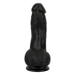 Easytoys - Lifelike Dildo With Balls - 12 cm (Black)