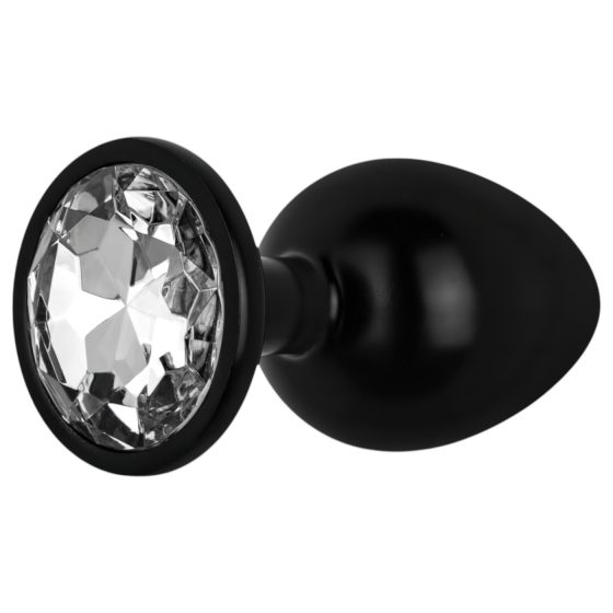 / Easytoys Anal Collection - Anal Plug with Gem - S (Black)